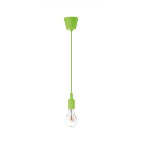 Nova Luce Swing - hanglamp - Ø 4,5 x 100 cm - groen