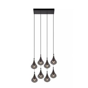 Lucide Tears - hanglamp - 49,5 x 24,5 x 154 cm - gerookt