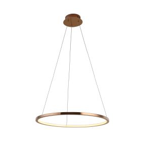 Maxlight Queen - ronde hanglamp - 50 x 158 cm - 14W LED incl. - koper kleur (laatste stuk!)