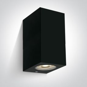 ONE Light GU10 Outdoor Cube Lights - wandlamp -  9 x 7 x16 cm - IP65 - zwart