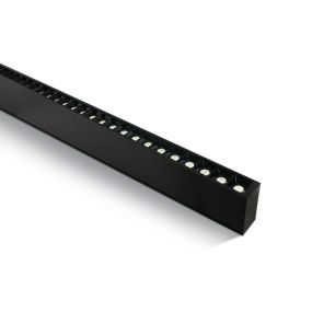 ONE Light LED Linear Profiles - plafond/hanglamp - 130 x 7 x 3,5 cm - 40W LED incl. - zwart - witte lichtkleur