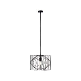 Brilliant Bodden - hanglamp - Ø 40 x 115 cm - zwart