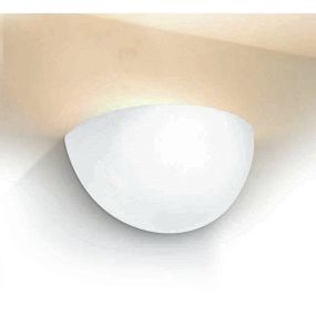 ONE Light Decorative Wall Lights Gypsum - wandverlichting - 28 x 14 x 14 cm - wit