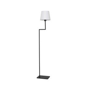 Nova Luce Savona - staanlamp - 35 x 18 x 150 cm - wit en zand zwart