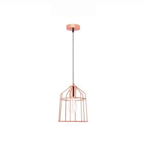 Nova Luce Peppino - hanglamp - Ø 19 x 120 cm - koper (stockopruiming!)