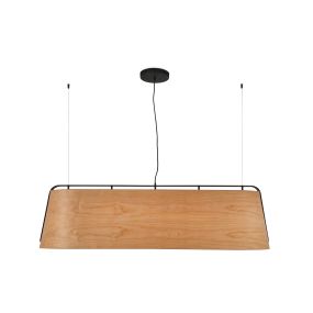 Faro Stood - hanglamp - 151 x 46 x 47 cm - zwart en bruin