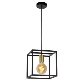 Lucide Ruben - hanglamp - 22 x 22 x 150 cm - zwart