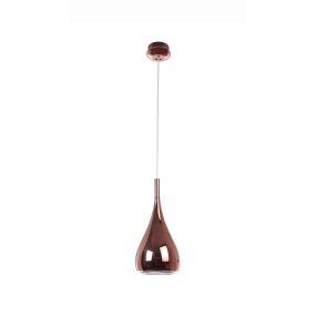 Nova Luce Cioto - hanglamp - Ø 16 x 125 cm - rose goud en wit