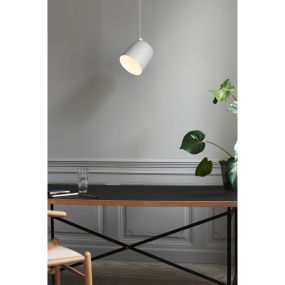 Design for the People Angle 27 - hanglamp - Ø 20,6 x 331,5 cm - wit en grijs