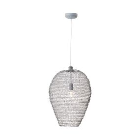 Brilliant Maze - hanglamp - Ø 43 x 153 cm - beton grijs