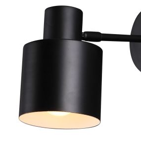 Maxlight Black - wandverlichting - 12 x 30 x 16 cm - zwart