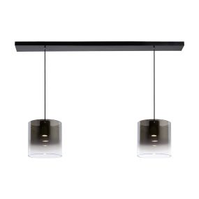 Lucide Owino - hanglamp - 100 x 20 x 150 cm - 2 x 5W dimbare LED incl. - fumé (laatste stuks!)