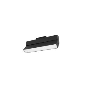 Nova Luce Buxton L - armatuur voor magnetisch railsysteem - 27,4 x 3,4 x 11,6 cm - 15W TRIAC dimbare LED incl. - kantelbaar - zandzwart