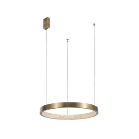 Nova Luce Vegas - hanglamp - Ø 65 x 180 cm - 23W LED incl. - antiek messing