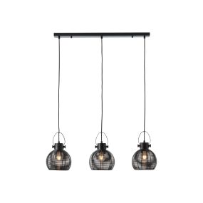 Brilliant Sambo - hanglamp - 87 x 20 x 115 cm - zwart