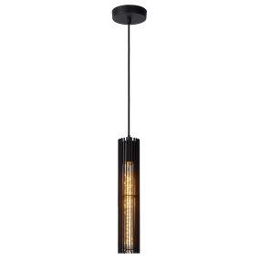 Lucide Lionel - hanglamp - 6,5 x 11 x 180 cm - zwart