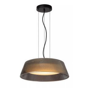 Lucide Vixi - hanglamp - Ø 45 x 150 cm - 22,6W dimbare LED incl. - gerookt