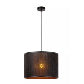 Lucide Tagalog - hanglamp - Ø 40 x 160 cm - zwart