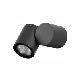 Nova Luce Focus - opbouwspot - 6 x 11,5 x 9,5 cm - IP54 - zwart