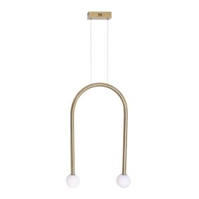 Maxlight Enigma - hanglamp - 40 x 180 cm - 2 x 2W LED incl. - goud