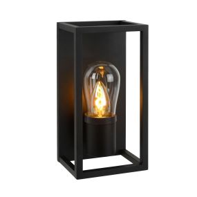 Lucide Carlyn - wandverlichting - 12,6 x 12,5 x 25 cm - IP54 - zwart