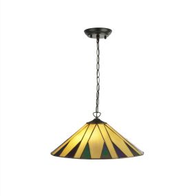 Searchlight Charleston - hanglamp - Ø 41 x 120 cm - multicolour