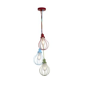 Searchlight Kids - hanglamp - Ø 26 x 160 cm - multicolour