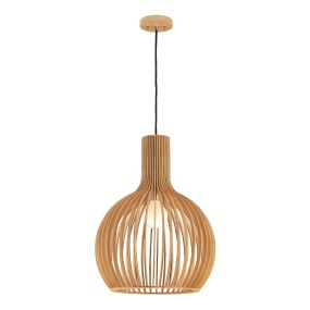 Nova Luce Plade - hanglamp - Ø 45 x 210 cm - bruin