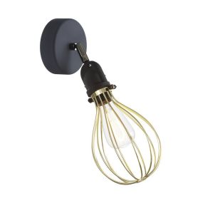 Creative Cables Eiva Drop - buiten- en/of badkamerwandlamp met siliconen bevestiging - Ø 12,5 x 15 x 21 cm - IP65 - brons