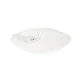 Brilliant Pinola - plafond/wandverlichting - Ø 30 x 9,8 cm - 12W LED incl. - wit