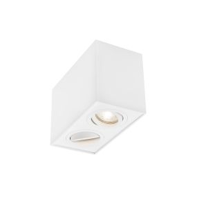 Nova Luce Rende - opbouwspot 2L - 18 x 9,6 x 12,5 cm - wit