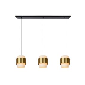 Lucide Firmin - hanglamp - 110 x 20 x 150 cm - mat goud/messing