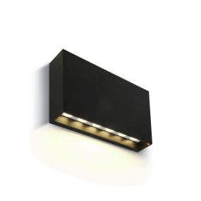 ONE Light Indoor/Outdoor Wall Lights - buiten wandverlichting - 20 x 3,9 x 12,5 cm - 6W LED incl. - IP65 - antraciet