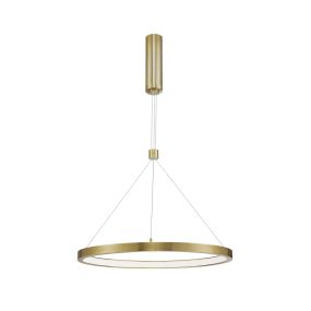 Nova Luce Empatia - hanglamp - Ø 60 x 120 cm - 35W dimbare LED incl. - messing goud