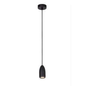 Lucide Evora - hanglamp - Ø 10 x 146 cm - zwart