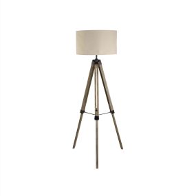 Searchlight Easel - staanlamp - 144,5 cm - crème linnen