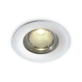 ONE Light Outdoor/Bathroom Range - inbouwspot - Ø 110 mm, Ø 100 mm inbouwmaat - 15W LED incl. - IP65 - wit - warm witte lichtkleur