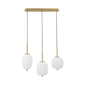 Nova Luce Lato - hanglamp - 53 x 9 x 120 cm - antiek messing