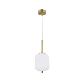 Nova Luce Lato - hanglamp - Ø 16,5 x 120 cm - antiek messing