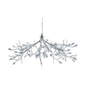 Searchlight Wisteria - hanglamp - Ø 78 x 108 cm - 10 x 7W halogeen incl. - chroom