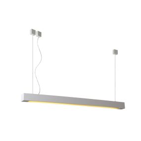 Lucide Lino 2 - hanglamp - 122,5 x 6,5 x 128 cm - 2 x 28W TL-lamp incl. - wit