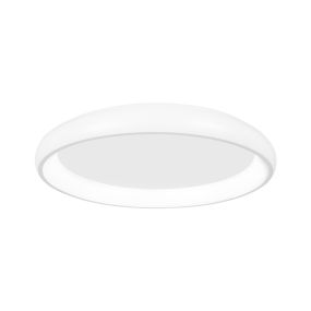 Nova Luce Albi - plafondverlichting - Ø 61 x 8,5 cm - 50W dimbare LED incl. - wit