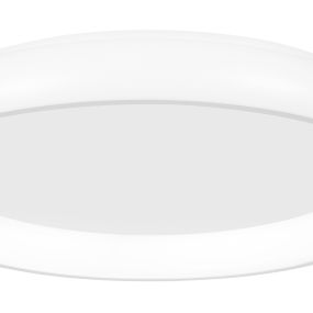 Nova Luce Albi - plafondverlichting - Ø 41 x 8,5 cm - 32W dimbare LED incl. - wit