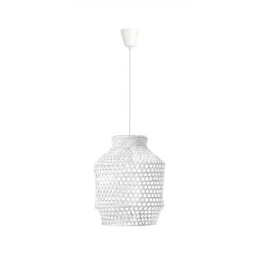 Nova Luce Mia - hanglamp - Ø 35 x 250 cm - wit