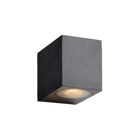 Lucide Zora - buiten wandlamp - 6,5 x 9 x 8 cm - 5W dimbare LED incl. - IP44 - zwart