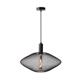 Lucide Mesh - hanglamp - Ø 45 x 135 cm - zwart