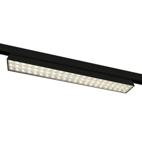 ONE Light High Power Linear - track light - 3-fase railsysteem - 58 x 4 x 6,4 cm - 30W LED incl. - zwart - warm witte lichtkleur