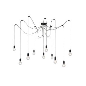 Lucide Fix 10 - hanglamp - 400 x 400 x 200 cm - zwart