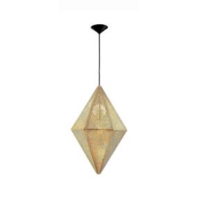 Nova Luce Ciryl - hanglamp - Ø 35 x 220 cm - goud