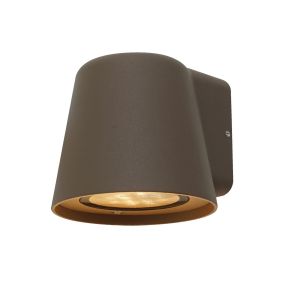 VK Lighting Teichos - buiten wandverlichting - 10 x 11 x 9 cm - IP54 - bruin